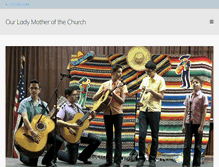 Tablet Screenshot of ourladymotherchurch.com